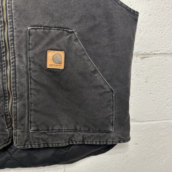 Vintage Carhartt Quilted Canvas Artic Vest “Onyx” V02 ONX - Picture 3 of 9
